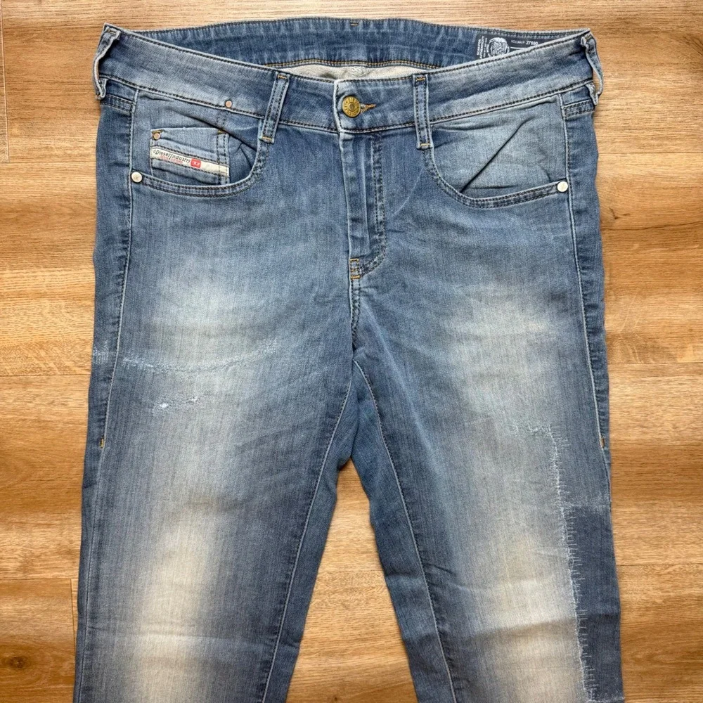Diesel JoggJeans Womens W29 Blue D-Ollies-NE Slim Stretch Denim Light Wash 069JZ